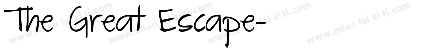 The Great Escape字体转换